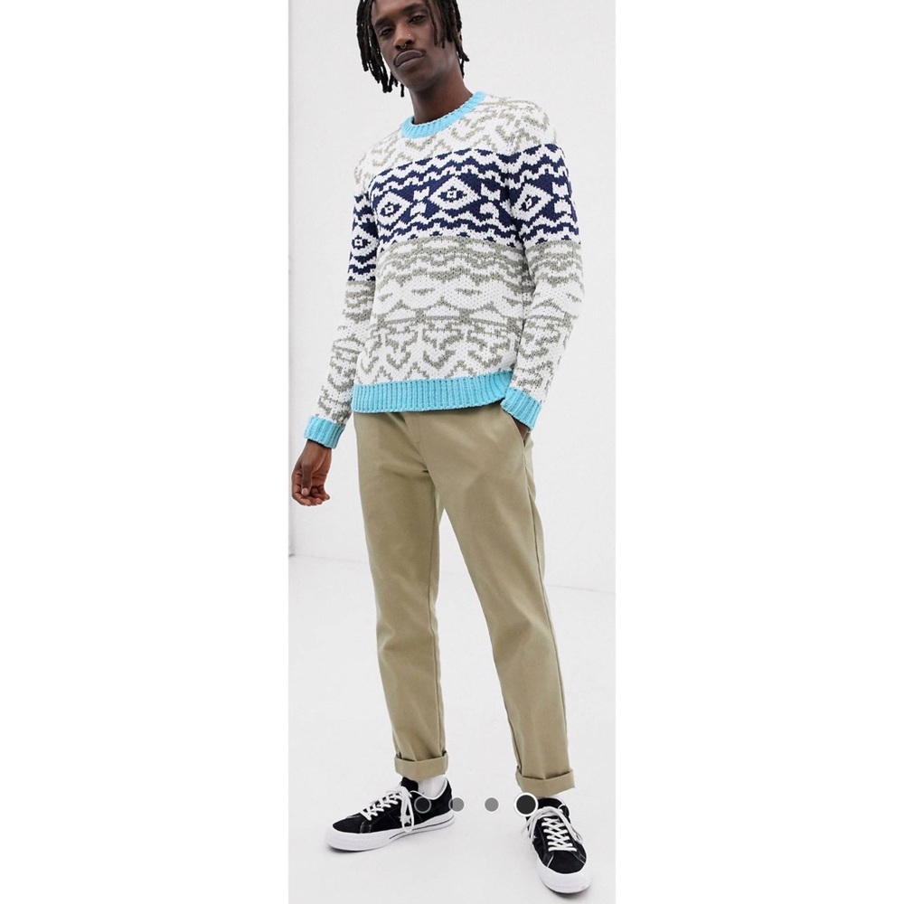 ASOS Multicolor Patterned Crewneck Sweater - Picture 4 of 9